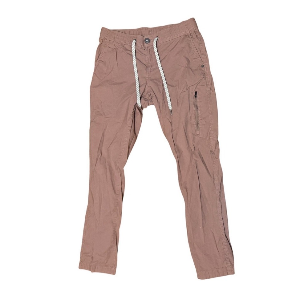 Vuori Ripstop Pants Womens S Terracotta Pink Organic Cotton Stretch VW401